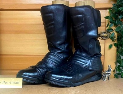 Vintage Snobo Motorcycle Boots Extremely rare Made in England  70s-80s UK 8 EU42