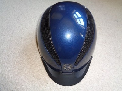 Champion Air-Tech Deluxe Reitmütze - Metallic Navy Blau Small Größe 52 - 54 cm