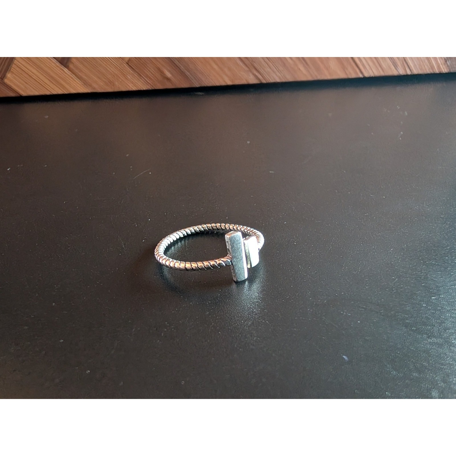 Sterling Silver 925 Stackable Ring Twisted Band D… - image 6