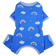 XXS Puppy Pajamas -Long Sleeve Chihuahua XX-Small 4-7lbs , 04 Blue Sky