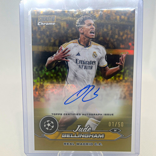 Topps Stadium Club Chrome UCL 2023/24 Jude Bellingham CA-JB Auto /50