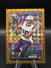 2024 Topps Chrome - Rookies Drake Maye #203 Gold Geometric Refractor /50 (RC)