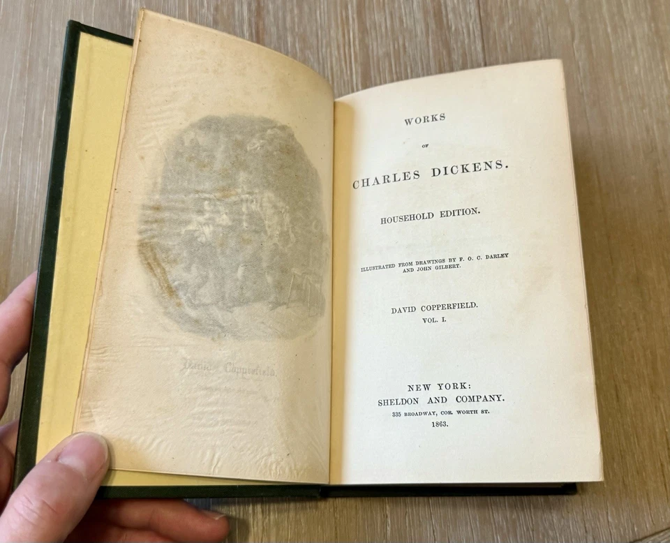 David Copperfield by Charles Dickens 1863 HC/4 Volume Set / 1st American Print - Image 4 of 4
