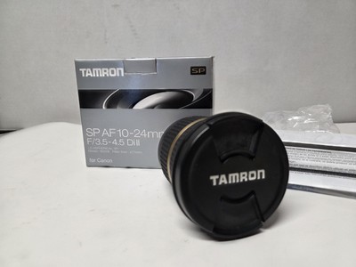 Canon Lens Tamron SP AF 10-24MM F/3.5 -4.5 Dii Ø77mm Model BOO1E   Works great