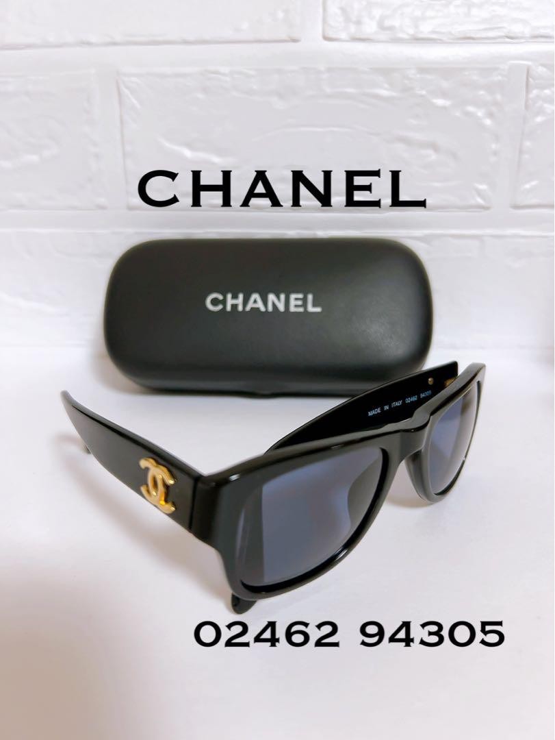 Chanel Black 02462 94305 Square Acetate Sunglasses
