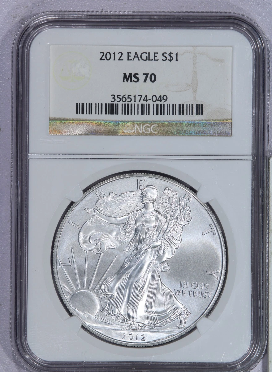 American Eagle MS 70 Graded 2012 Silver Bullion Coins for sale | eBay