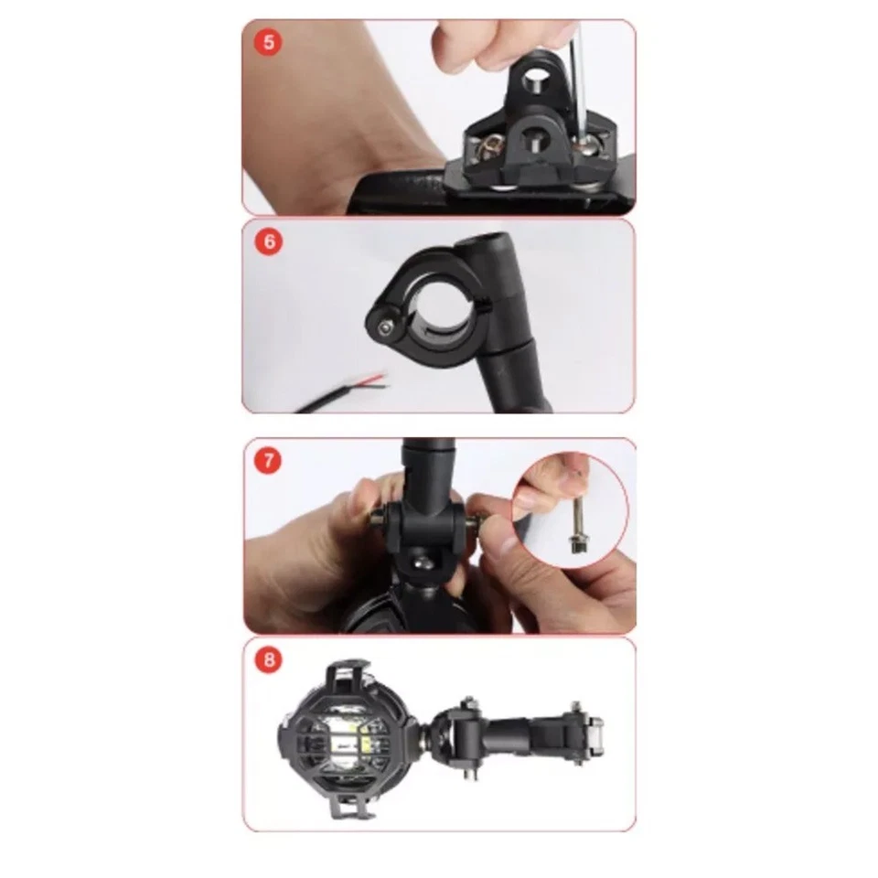 Kit para Suzuki V-Strom DL 650 1050 850 LED Conjunto de luz antiniebla foco auxiliar Foto 3 de 4