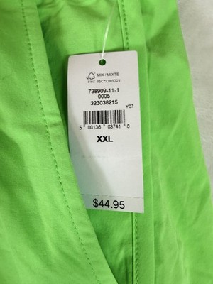 Gap Fit Running Shorts XXL Womens Lime Green High Rise Brief Liner New