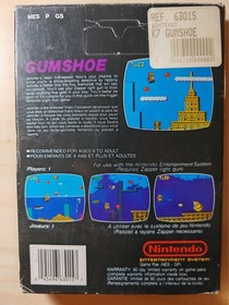 Gumshoe Nintendo NES Pal A GBR/ITA scatola e libretto francesi a marchio BANDAI