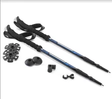 Cascade Mountain Tech Trekking Poles Aluminum Hiking Walking Sticks Twist-Lock