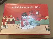 Colovis 16Pcs Snowman Decorating Kit, S”Making Kit Snow Toys for Winter...2 Pack