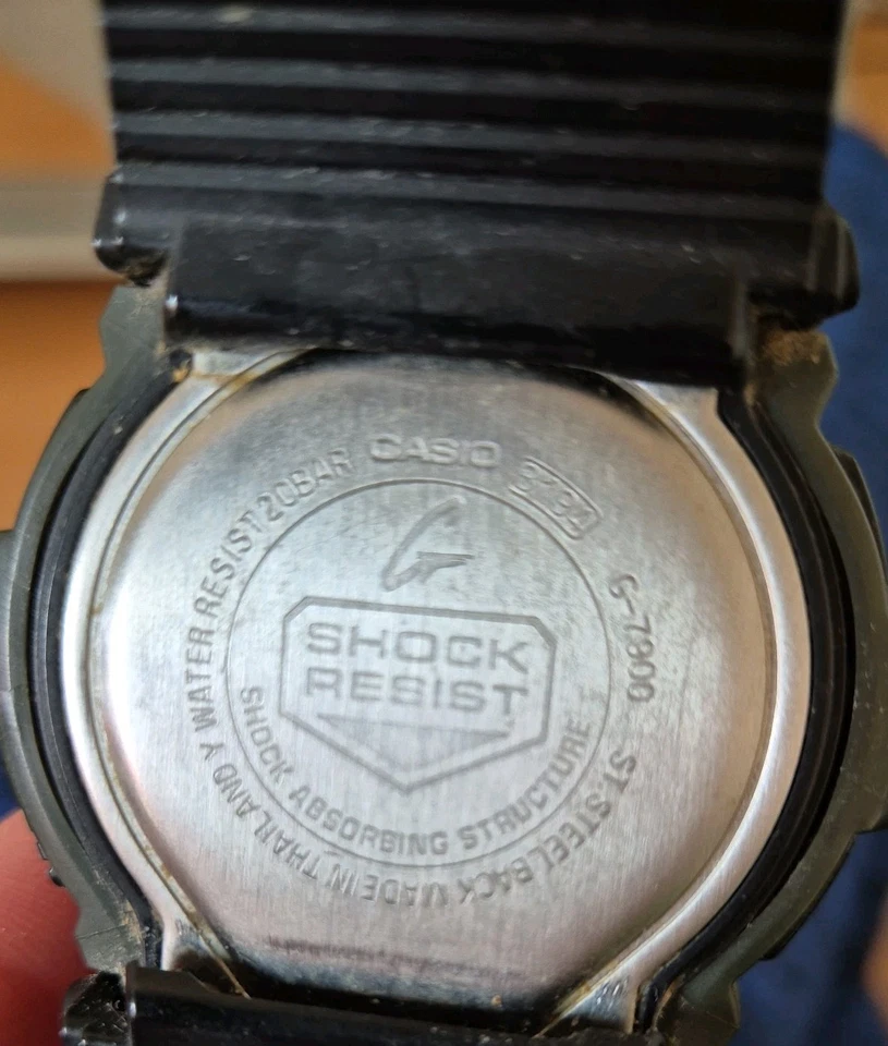 Casio G-Shock G-7900 Tide Graph Digital Grün Resin Armband Alarm Herrenuhr 3194 - Bild 4 von 4