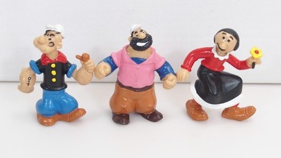 Popeye - Bully 1981 - 3 Figuren Popeye Brutus Olivia
