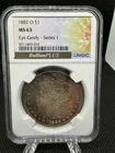 1882 Morgan New Orleans NGC MS63 $1 Eye Candy Series 1 Toner