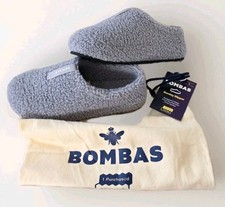 Bombas Women's Size 6 Sunday Slippers Light Blue Sherpa Comfy Casual Lounge Wear