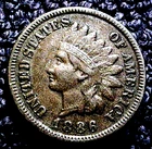 1886 TY I INDIAN HEAD CENT..........MIN. BID .01 & NO RESERVE!