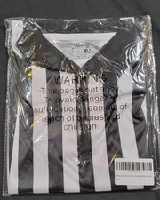 Murray Sporting Goods Women's Black and White Stripe Referee Shirt Small