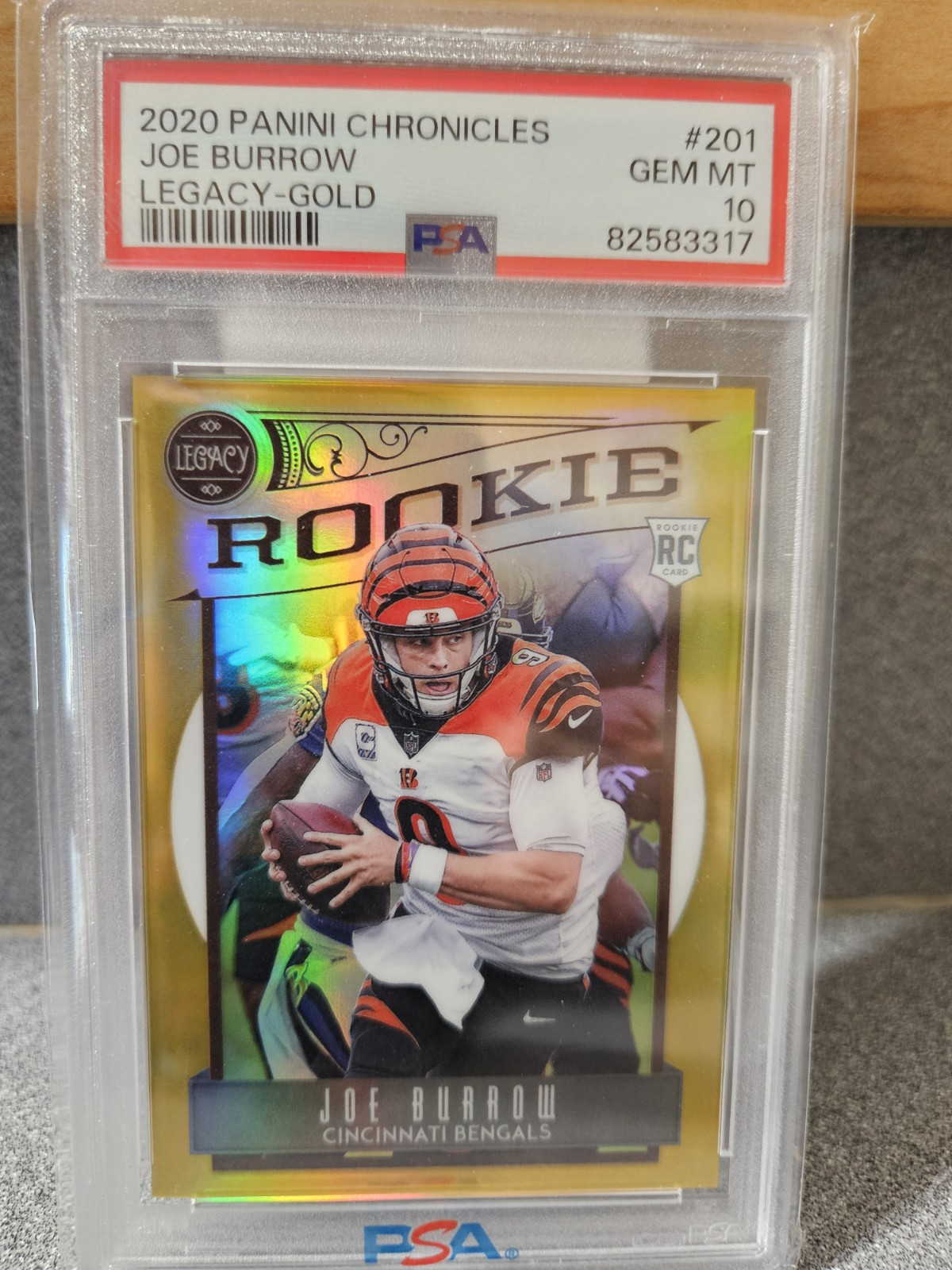 Joe Burrow Panini Chronicles Legacy #201 Gold