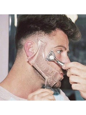 Bart Styling Formschablone Kamm Friseur Werkzeug Symmetrie Line Up Trimmen Anleitung.