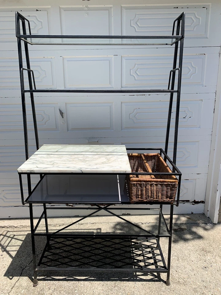 1950’s Salterini Étagère drink rack & shelving unit by Maurizio Tempestini. Rare - Image 3 of 4