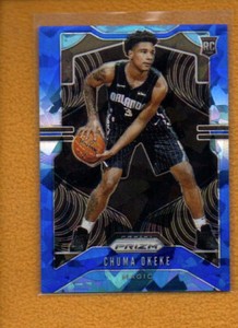 Chuma Okeke 2019-20 Panini Prizm Rookie Prizms Blue Ice RC #262 /99