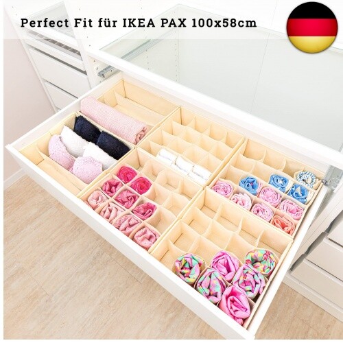SIMPLE JOY® PAX100 Organizer für ikea Kleiderschrank; passgenau; Stabiler B - Bild 2 von 7