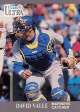 #344 David Valle - Seattle Mariners - 1991 Ultra Baseball