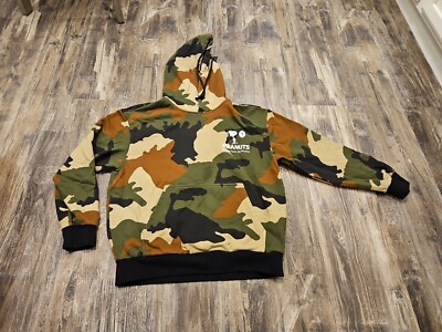 Men's Peanuts GXG by Etudes Camo Sweatshirt Hoodie Snoopy Charlie Brown Sz Small