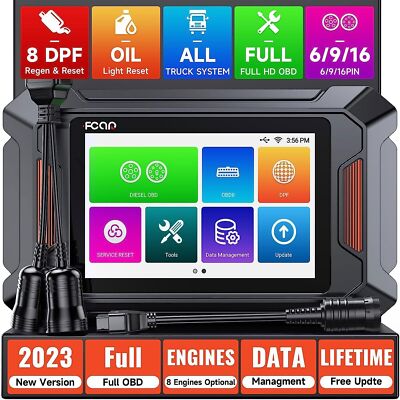 Fcar F802 Heavy Duty Truck OBD2 Scanner All System Scan DPF Regen Oil Reset Tool