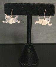 CUTE 925 STERLING SILVER PUPPY DOGS EARRINGS