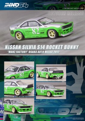 Inno64 1/64 Nissan Silvia S14 Rocket Bunny 