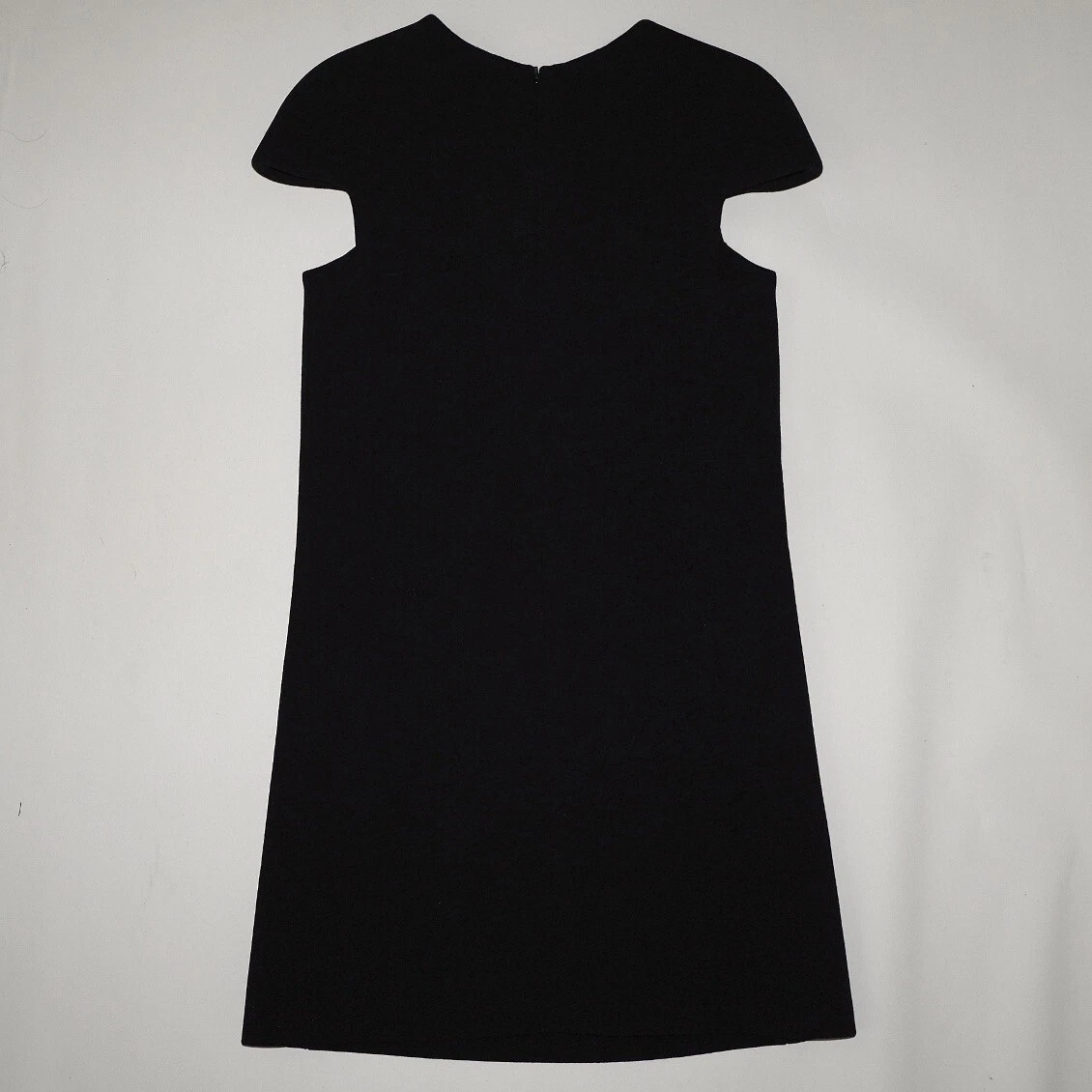 SAINT LAURENT (YSL) Mini abito a croce borchie Saint Laurent in lana nera taglia FR 34 US 2