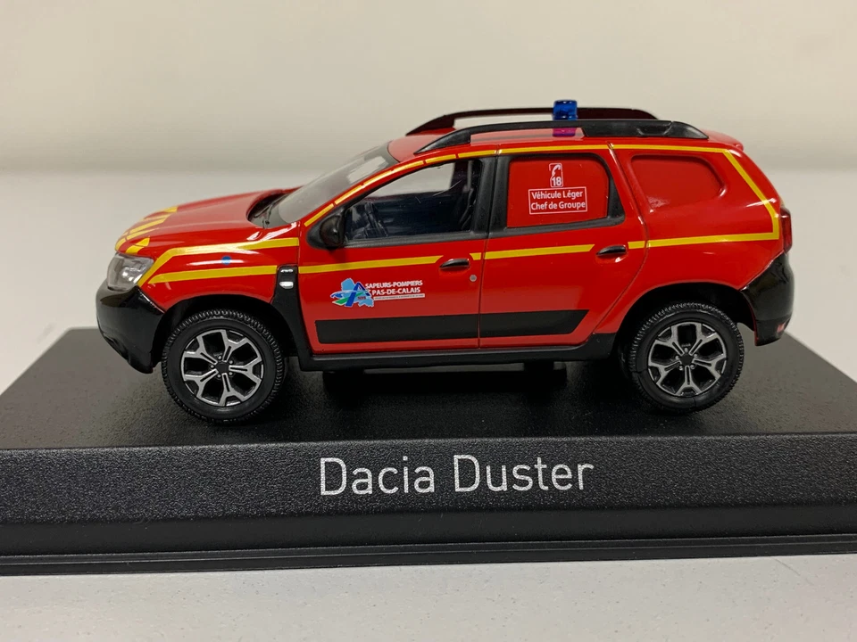Norev Renault Dacia Duster 2020 Pompier VLCdG 62 1/43 509051 0625 - Photo 4/4
