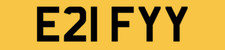 Effie Efie Fiona Number Plate Registration For Sale E21 Fyy Private Reg Efy Efi