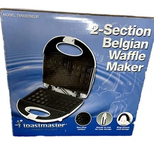 Toastmaster Belgian Waffle Maker TMWB2BELW – NOS 2006, Open Box, Tested
