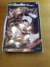 Vintage Bucilla Latch hook Wall Hanging "Panda Pair" NOS