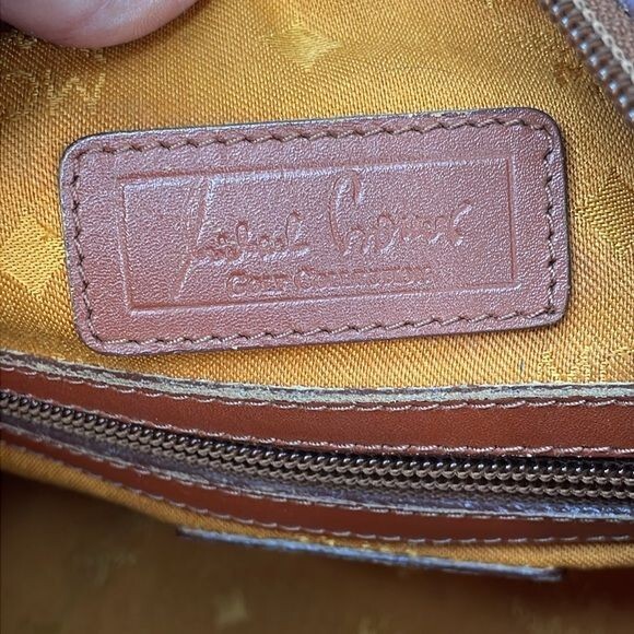 MCM Brown Visetos Leather Boston Bag Golf Collection Pony