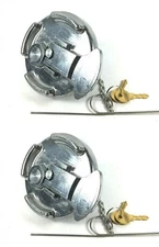 Two Peterbilt Lever Style Locking Aluminum Fuel Caps Repl. 11-04589-200 600212