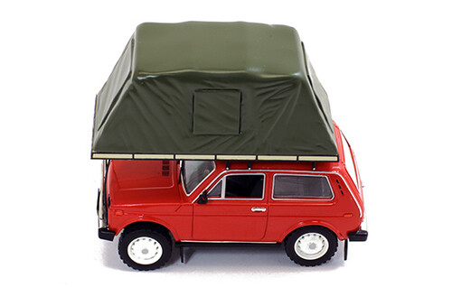 LADA NIVA 1981 Red - With roof camping tent - 1/43 - IST Models (IXO) - Picture 3 of 4