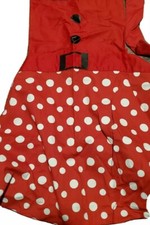 Apron and pot holders Set: Red and White polkadot