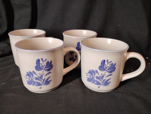 Set of 4 Vintage Pfaltzgraff Yorktowne Tea Cup Coffee Mug 200th Anniversary 2011
