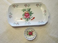 💕East Frisian porcelain bowl, with small bowls A. W Hand Painted👍 Condition
