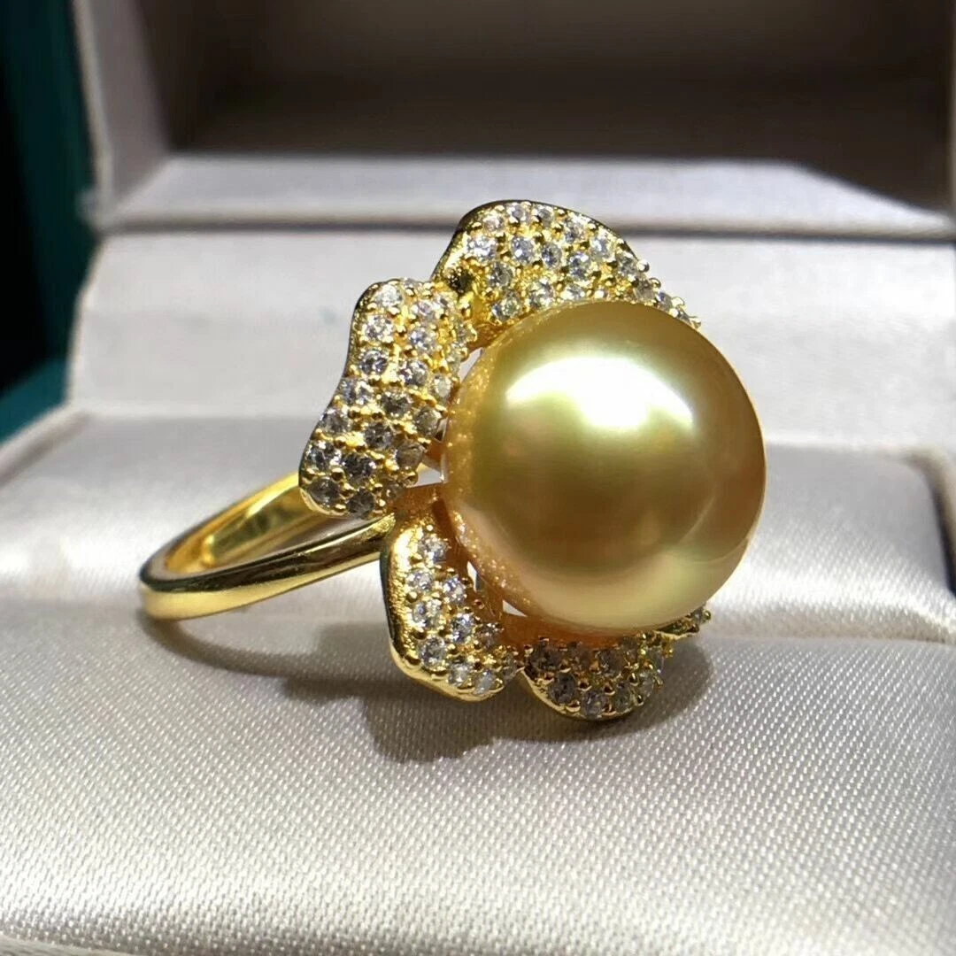 South sea golden pearl ring sale