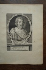 FRANCOIS MAYNARD.......A Paris , Desrochers. portrait. Original 18th century engraving