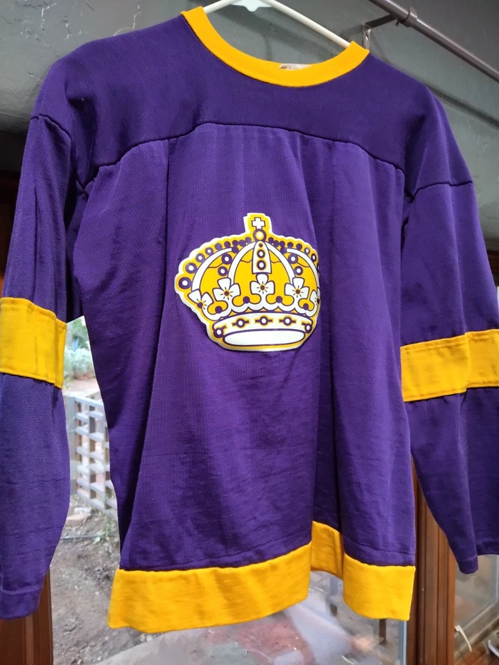 Los Angeles Kings Crown винтажная копия НХЛ Джерси фиолетовый Rawlings ребенка большой - Изображение 2 из 4