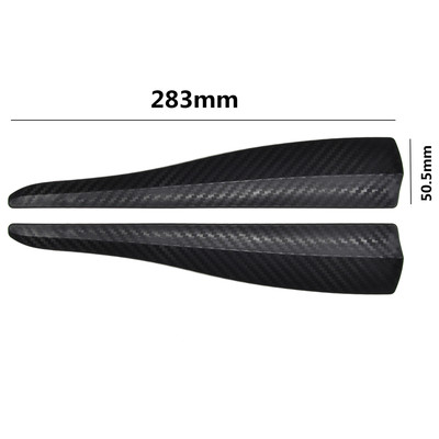 Stoßfänger Schutzleisten - 2 Stk. - 430x33mm - Carbon Look, Universal