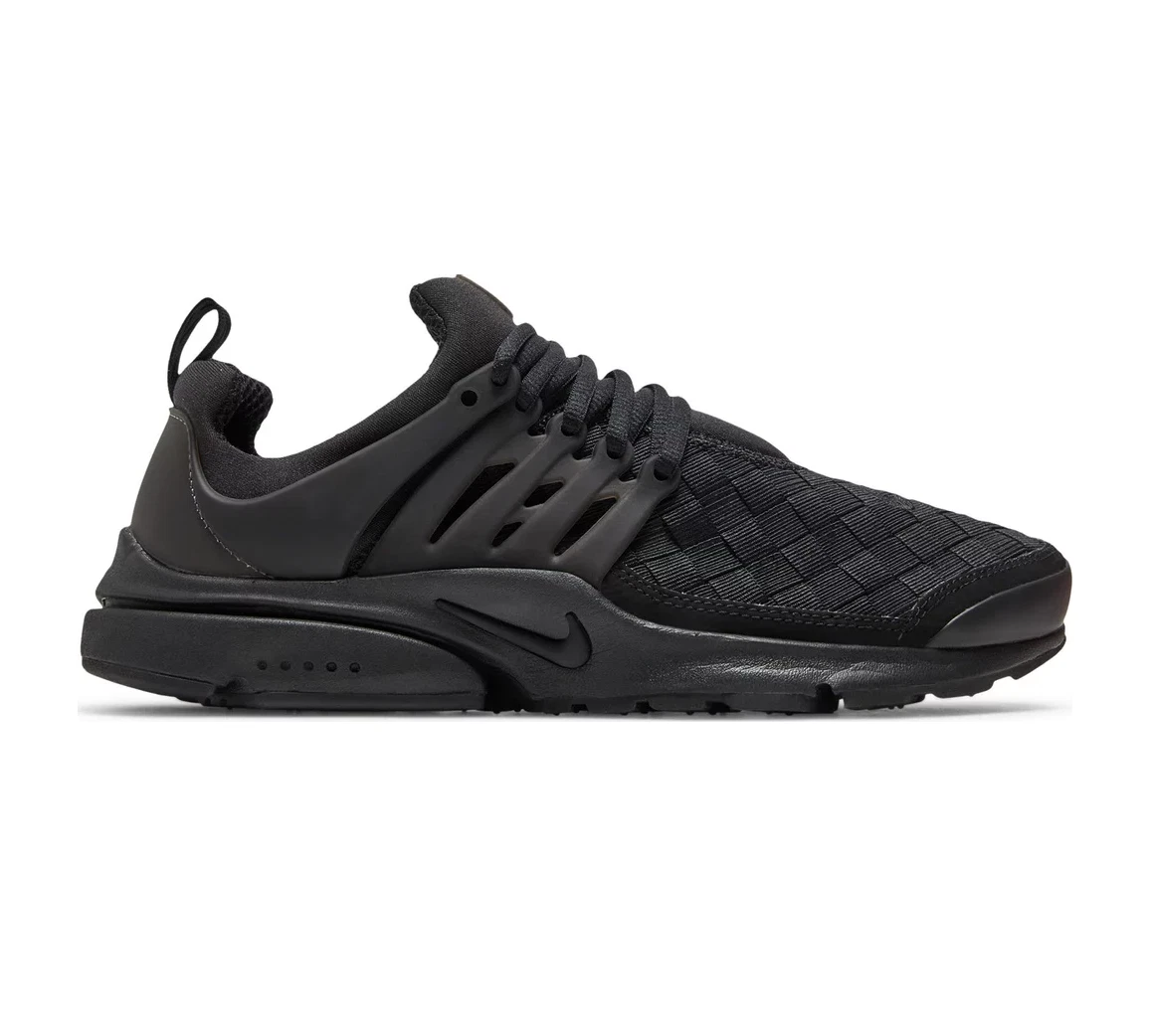 Nike Air Presto SE Woven Trainers Triple Black Size UK 8 EU
