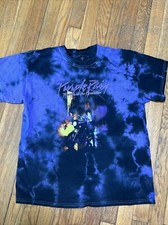 Prince And the Revolution Purple Rain Tie Dye Women?s T-Shirt Size: L Large
