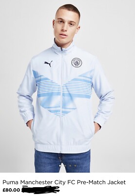 Puma Sportswear Manchester City FC Pre-Match Jacket Winter Coat