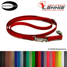 Mehrfach verstellbare Führleine, Hundeleine, 19 mm BioThane® GENÄHT / GEFLOCHTEN